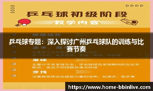 乒乓球专题：深入探讨广州乒乓球队的训练与比赛节奏